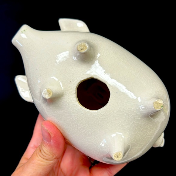 Vintage ceramic hand painted anthropomorphic piggy bank - Picture 7 of 9